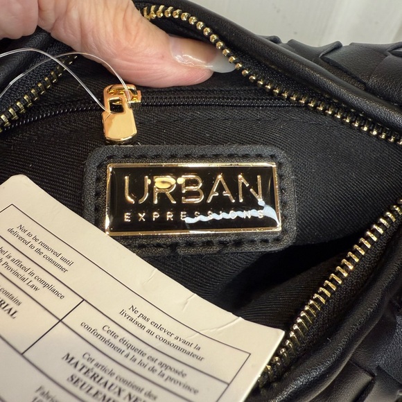 URBAN EXPRESSIONS WOVEN KNOT HOBO VEGAN PURSE HANDBAG - Picture 9 of 16